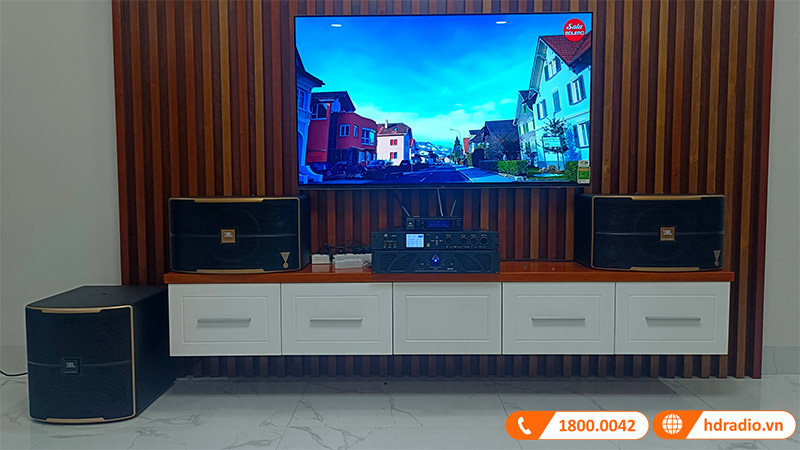 Lắp dàn karaoke gia đình cao cấp có trị giá hơn 62 triệu đồng cho anh Hòa ở quận 12, TP. Hồ Chí Minh (Pasion 10A, Pasion 12SP, VM200, Wharfedale XR2500)
