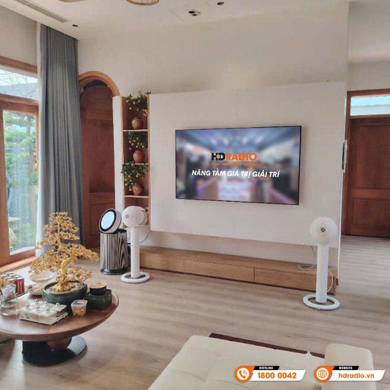 Lắp cặp Loa Devialet Phantom I 108DB Opera De Paris cho anh Hoàn ở TP.Ninh Bình