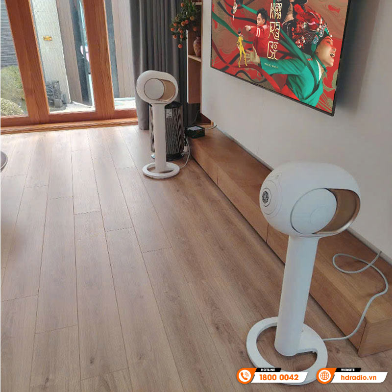 Lắp cặp Loa Devialet Phantom I 108DB Opera De Paris cho anh Hoàn ở TP.Ninh Bình