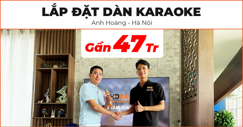 Lắp đặt Dàn karaoke chính hãng trị giá gần 47 triệu đồng cho anh Hoàng ở Quận Bắc Từ Liêm, Hà Nội (Bose L1 Pro 8, JKaudio X3000 Pro, B5 Plus)