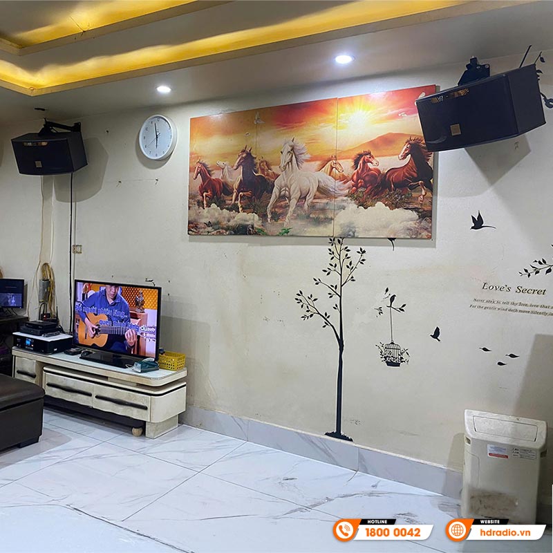 Dàn karaoke của anh Huy ở Quận Cầu Giấy, Hà Nội