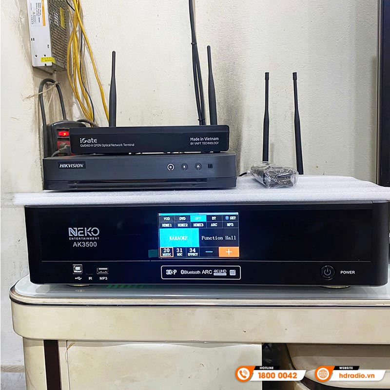 Dàn karaoke của anh Huy ở Quận Cầu Giấy, Hà Nội