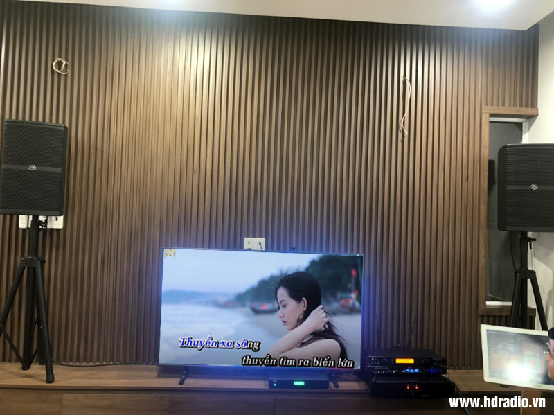Lắp dàn karaoke cho anh Huy ở Gò Vấp, Hồ chí Minh (Wharfedale WH10 NEO, Wharfedale WKP301, Wharfedale CPD2600, JKAudio B9, 4K Plus 4TB, 22INCH)