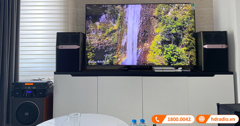 Lắp dàn karaoke JBL HK44 trị giá hơn 49 triệu đồng cho anh JackLin ở Đức Hòa, Long An (JBL Ki512, JKaudio X600 Plus, H2600 B9, sub Paramax MK Sub30)