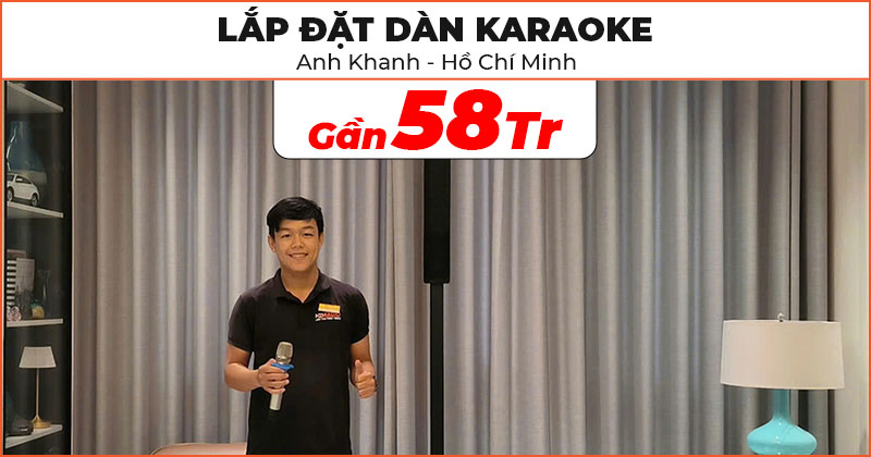 Dàn karaoke của anh Khanh ở Quận 1, Hồ Chí Minh