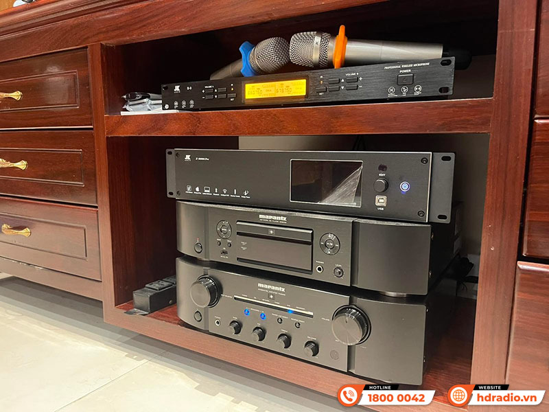 Dàn nghe nhạc và hát karaoke của anh Kiên ở Quận Long Biên, Hà Nội