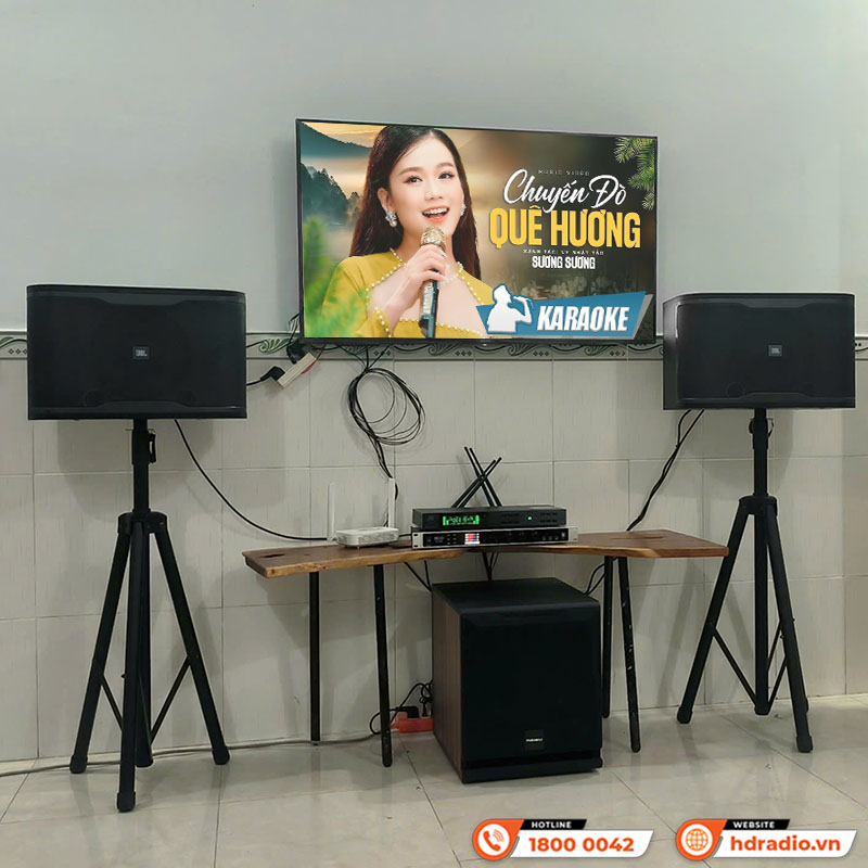 Lắp đặt dàn karaoke JBL GD93 kết hợp Sub Paramax D30 cực hay trị giá hơn 25 triệu đồng cho anh Kiêu ở Long An