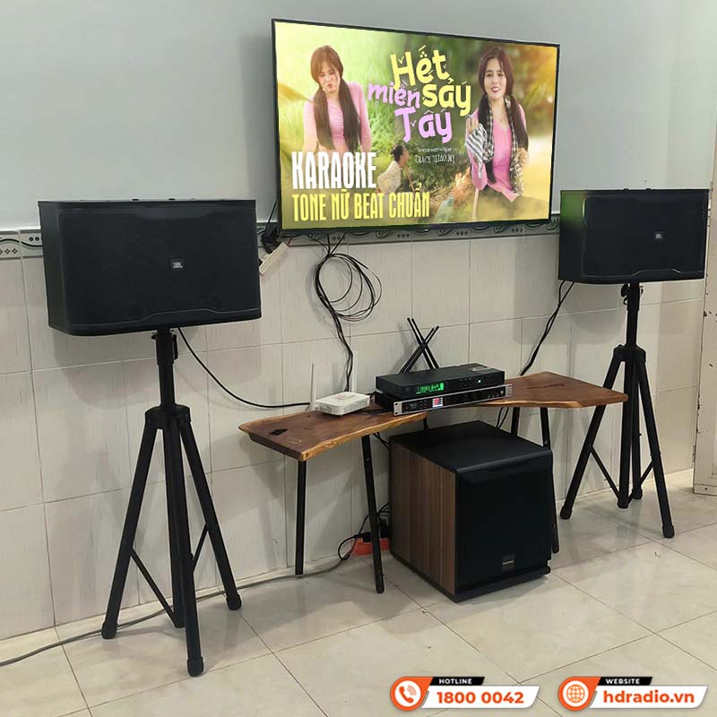 Lắp đặt dàn karaoke JBL GD93 kết hợp Sub Paramax D30 cực hay trị giá hơn 25 triệu đồng cho anh Kiêu ở Long An