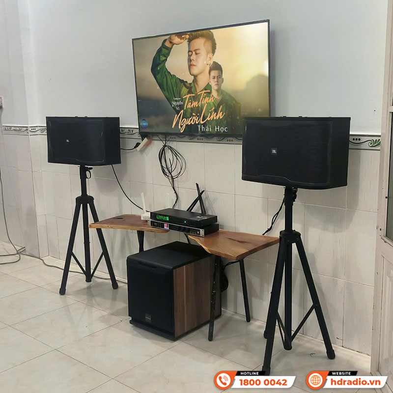 Lắp đặt dàn karaoke JBL GD93 kết hợp Sub Paramax D30 cực hay trị giá hơn 25 triệu đồng cho anh Kiêu ở Long An