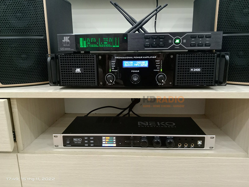 lắp đặt dàn karaoke HK24 cho anh Lâm ở Hoàng Mai, Hà Nội