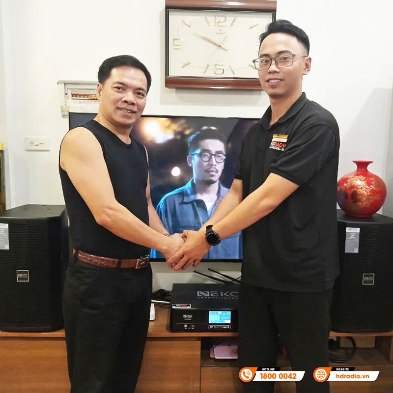 Lắp đặt Dàn karaoke cho anh Long ở Bắc Từ Liêm, Hà Nội