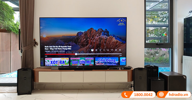 Lắp dàn karaoke Chất Lượng hơn 45 triệu đồng cho anh Long ở Long Biên, Hà Nội (Fender Event Series 2, Polk Audio HTS10, JKaudio 6000 Plus, B5 Plus)