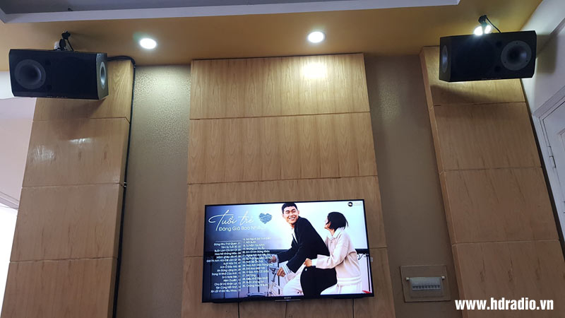 Lắp dàn karaoke anh Long quận Cầu Giấy, Hà Nội (Loa Wharfedale 1132, Vang cơ JA TF6 Pro, Cục công suất JKAudio H2400, Micro không dây JKAudio B5 Plus)