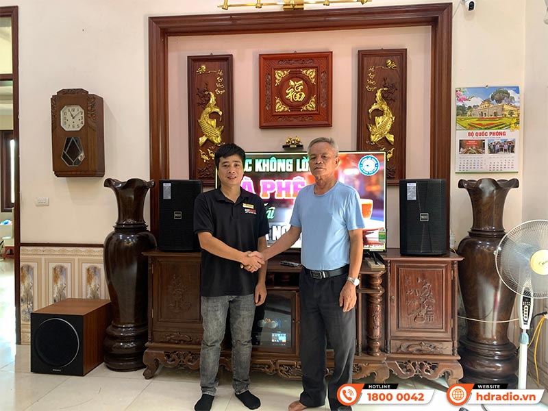 Dàn karaoke chính hãng của anh Mô ở huyện Thạch Thất, Hà Nội