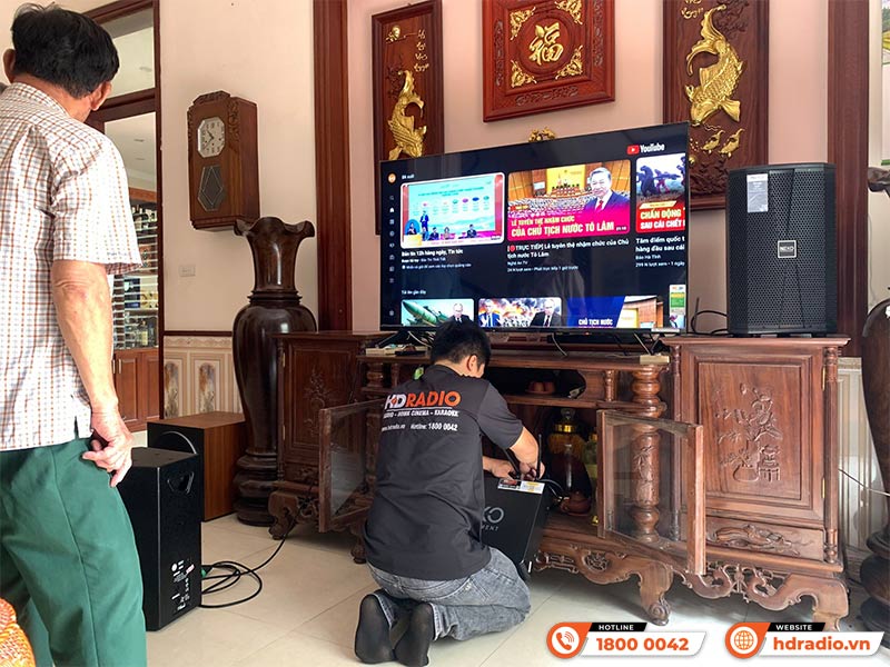 Dàn karaoke chính hãng của anh Mô ở huyện Thạch Thất, Hà Nội