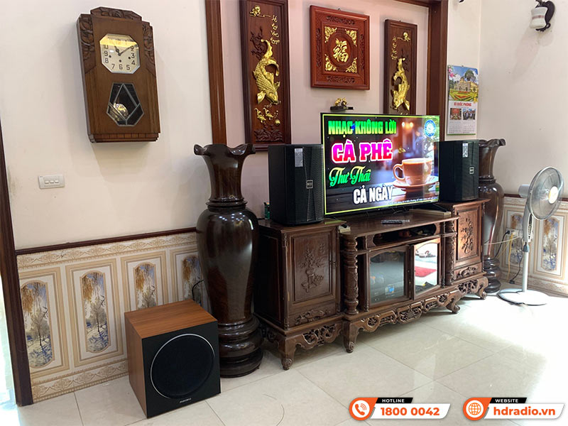 Dàn karaoke chính hãng của anh Mô ở huyện Thạch Thất, Hà Nội