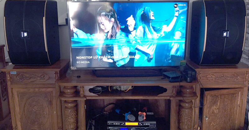 Bộ dàn Loa Karaoke lắp đặt cho anh Nam ở Biên Hòa Đồng Nai.