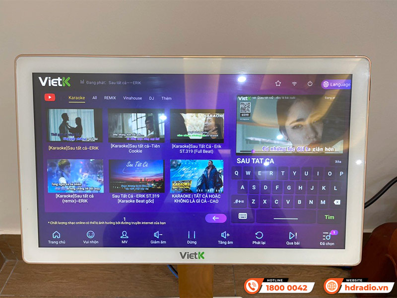 Dàn karaoke Chất Lượng trị giá gần142 triệu đồng của anh Ngọc ở Mê Linh, Hà Nội