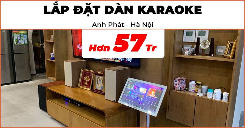Lắp đặt Dàn karaoke Cực Hay trị giá hơn 57 triệu đồng cho anh Phát ở Quận Bắc Từ Liêm, Hà Nội (Klipsch The Sevens, sub Jamo C912, JBL KX180A, VietK Pro 6TB, VietK 22inch, JKaudio B3 Plus)