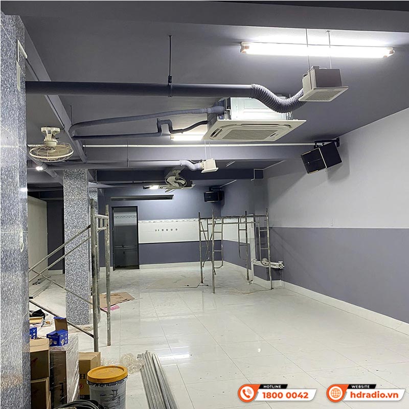 Hệ thống âm thanh nhà hàng của anh Phú ở Tân An, Long An