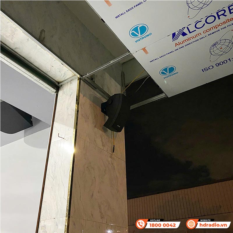 Hệ thống âm thanh nhà hàng của anh Phú ở Tân An, Long An