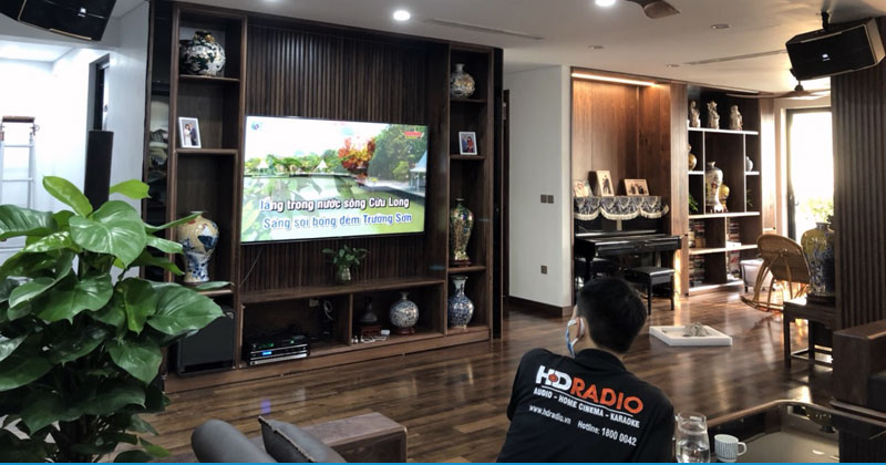 Lắp dàn karaoke GD24 cho anh Phượng ở Trung Hòa, Cầu Giấy, Hà Nội (JBL Pasion 10, Kiwi PD 8000, JKaudio B3 Plus, Polk Audio HTS10)