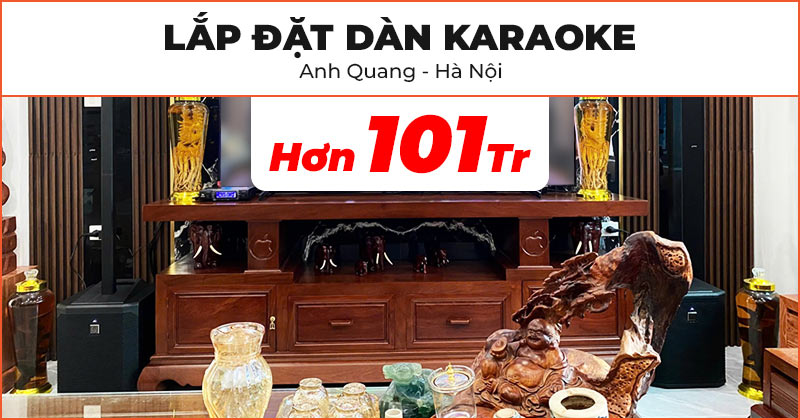 Lắp đặt Dàn karaoke cao cấp trị giá hơn 101 triệu đồng cho anh Quang ở Quận Bắc Từ Liêm, Hà Nội (Electro voice Evolve 30M, JBL VM300)