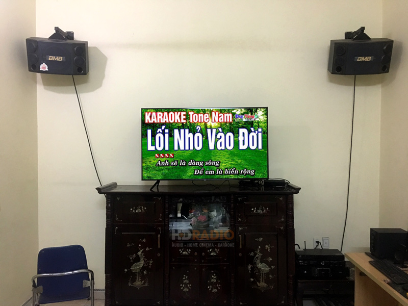 Lắp dàn loa BMB cho anh Quang ở Gia Lâm, Hà Nội