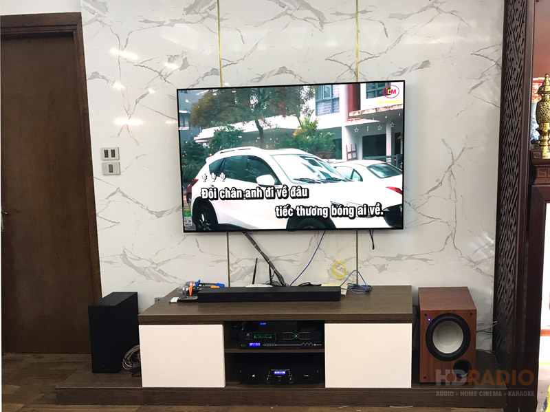Lắp đặt dàn karaoke cho anh Quang ở Hồ Tùng Mậu, Cầu Giấy, Hà Nội