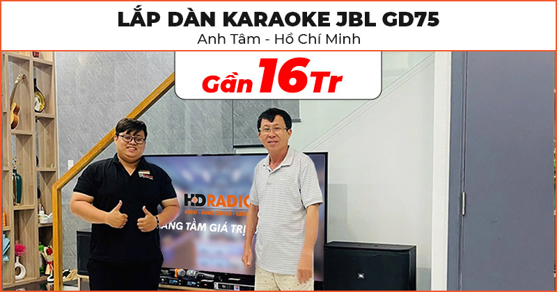 Dàn karaoke JBL GD75 của anh Tâm ở Nhà Bè, Hồ Chí Minh Dàn karaoke JBL GD75 của anh Tâm ở Nhà Bè, Hồ Chí Minh