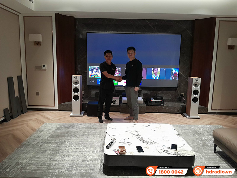 Hệ thống âm thanh xem phim của anh Thế Anh ở Gia Lâm, Hà Nội Hệ thống âm thanh xem phim của anh Thế Anh ở Gia Lâm, Hà Nội