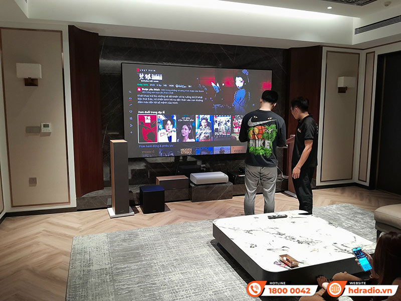 Hệ thống âm thanh xem phim của anh Thế Anh ở Gia Lâm, Hà Nội