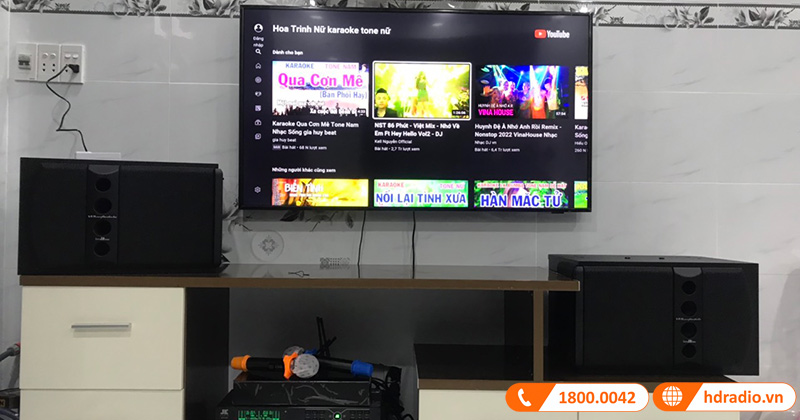 Lắp Dàn Karaoke trị giá hơn 37 triệu đồng cho anh Tiến ở Gò Vấp, Hồ Chí Minh (JKaudio H2600, JKaudio X6000 Plus, Wharfedale 5090, JKaudio B3 Plus)