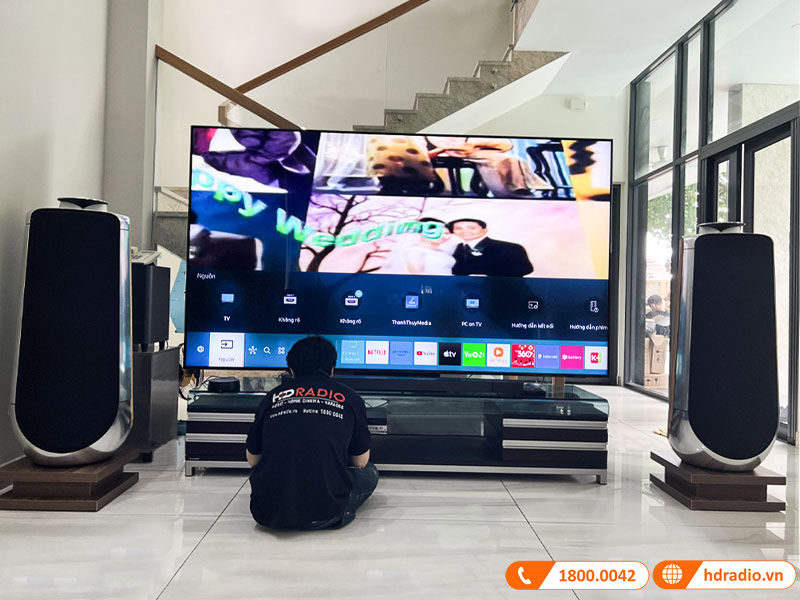 Lắp đặt bộ loa B&O Beolab 50 cho anh Tòng ở Hồ Chí Minh