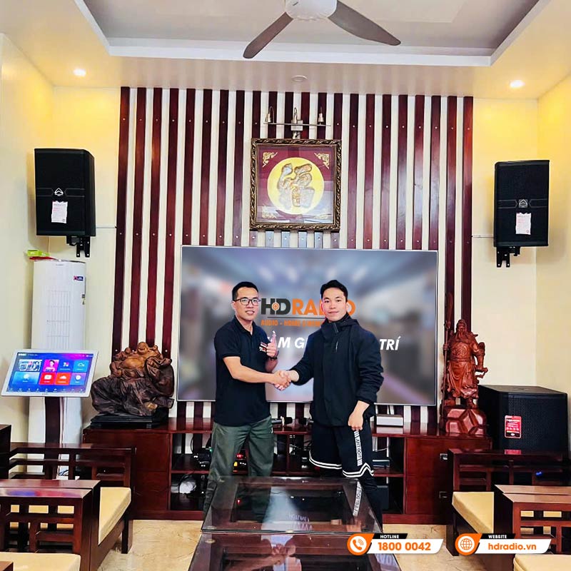 Dàn karaoke cao cấp HDR53 + Đầu màn VietK của anh Trung ở Gia Lâm, Hà Nội