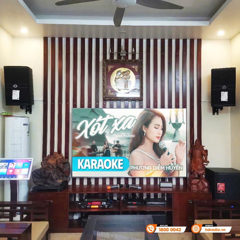 Dàn karaoke cao cấp HDR53 + Đầu màn VietK của anh Trung ở Gia Lâm, Hà Nội