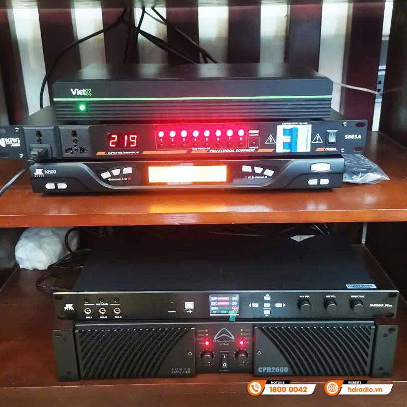Dàn karaoke cao cấp HDR53 + Đầu màn VietK của anh Trung ở Gia Lâm, Hà Nội