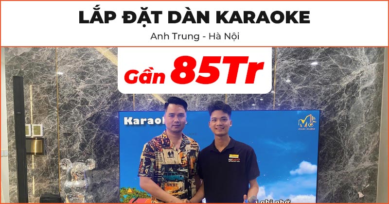 Lắp đặt Dàn Karaoke Bose trị giá gần 85 triệu đồng cho anh Trung ở Tây Hồ, Hà Nội (Bose L1 Pro8, JKAudio X9000 Pro, B9)