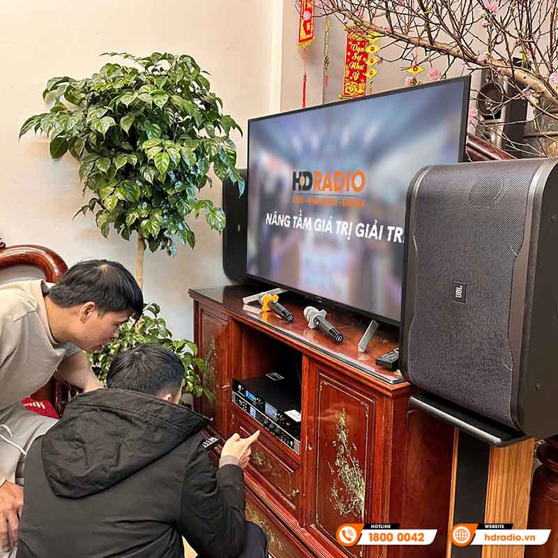 Dàn karaoke JBL GD75 của anh Trung ở Quận Thanh Xuân, Hà Nội