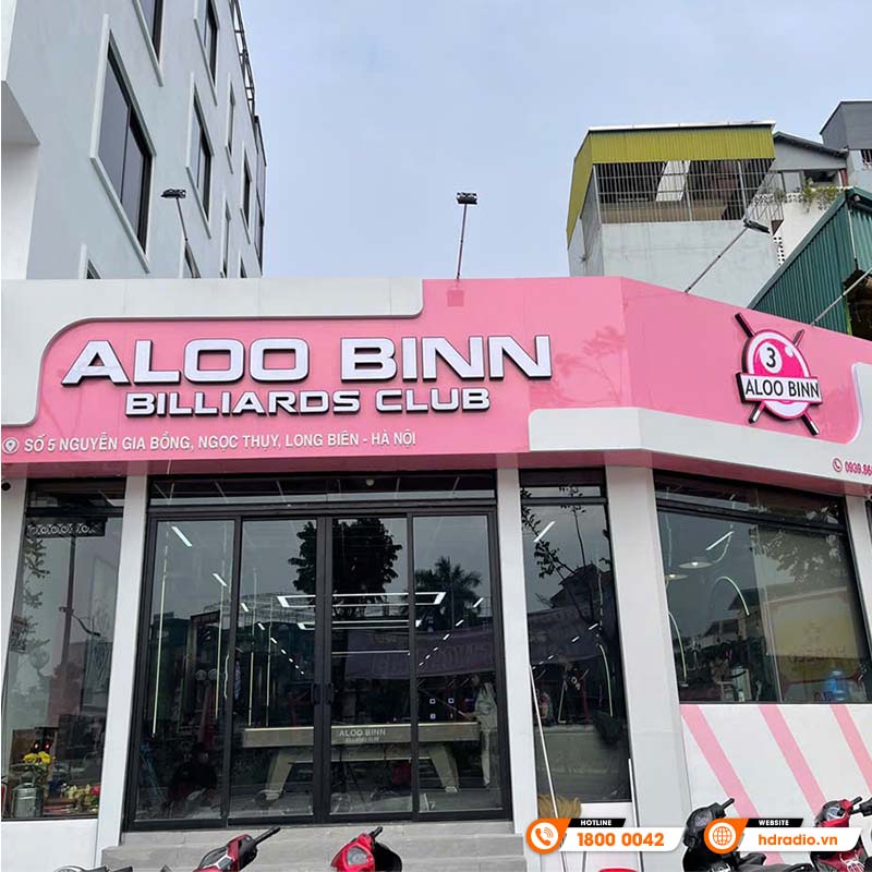 Dàn âm thanh Quán Bi-a của anh Tú ở Hà Nội