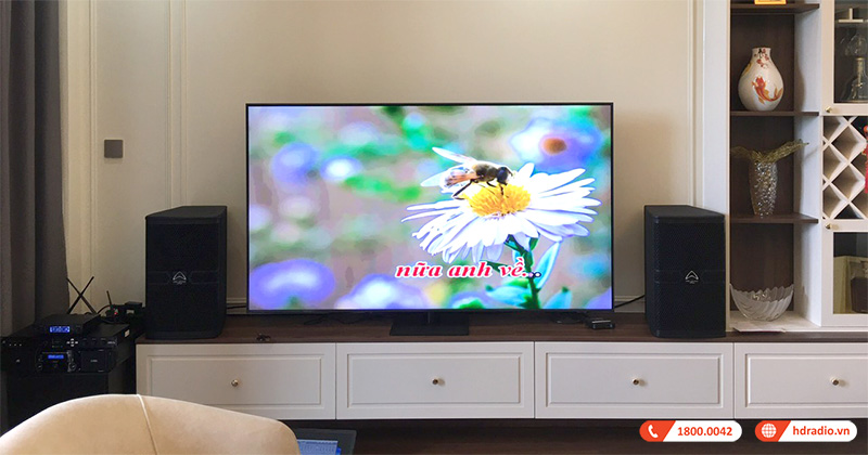 Lắp Dàn Karaoke cao cấp trị giá hơn 76 triệu cho anh Tú ở Quận 7, Tp Hồ Chí Minh (Wharfedale Anglo E10, SW12, JKaudio H2600, X6000 Plus, JBL VM300)