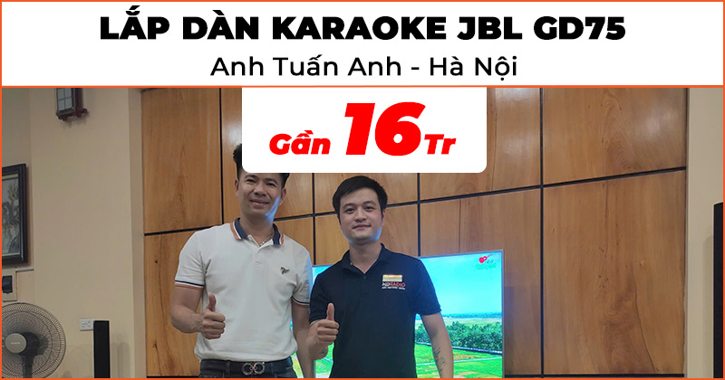 Dàn karaoke JBL GD75 của anh Tuấn Anh ở Long Biên, Hà Nội Dàn karaoke JBL GD75 của anh Tuấn Anh ở Long Biên, Hà Nội