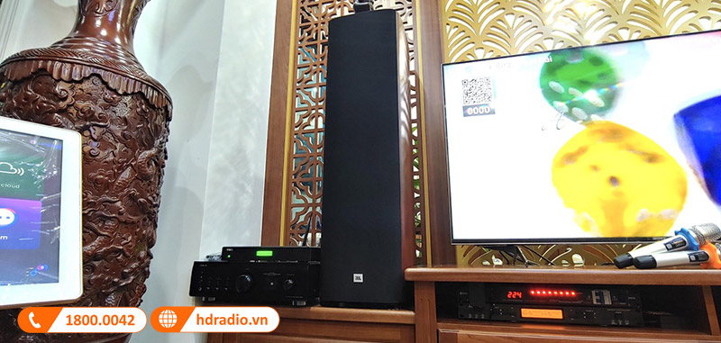 Ảnh thực tế loa trong dàn karaoke