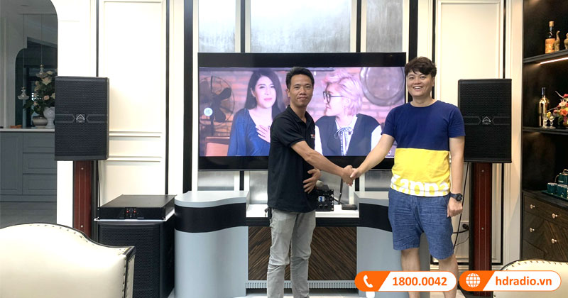 Lắp Dàn Karaoke cao cấp hơn 100 triệu đồng cho anh Tùng ở Chí Linh, Hải Dương (Wharfedale Anglo E12, AX15B, CPD3600, JKaudio B9, X9000 Pro, Kiwi S803A)