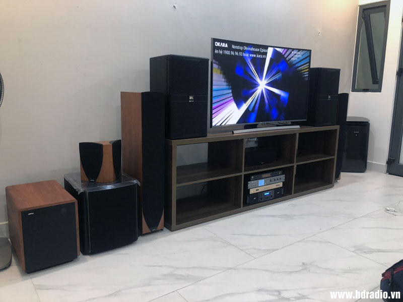 Lắp dàn karaoke anh Tưởng ở Bình Tân, Hồ Chí Minh (Loa JBL KP4012, công suất JKAudio H2600, Vang số JKaudio X6000 Pro, Micro JKAudio B5 Plus, Loa Sub JBL Studio 260P)