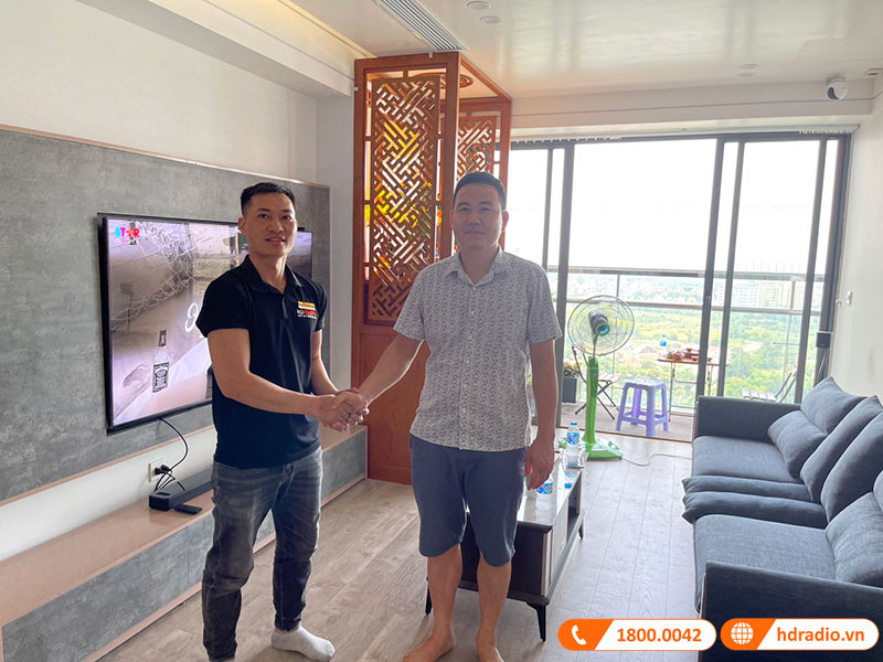 Hệ thống nghe nhạc, xem phim của anh Văn ở Quận Hoàng Mai, Hà Nội