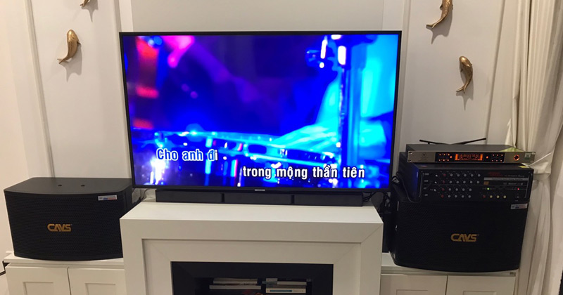 Lắp dàn amply cho anh Việt ở KDT Green Bay Mễ Trì Hà Nội