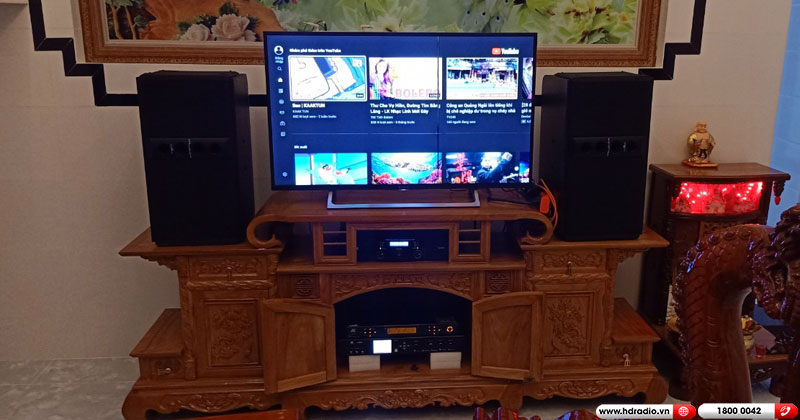 Lắp dàn karaoke anh Vinh ở Cần Đước, Long An (Wharfedale 5190, JKAudio H2800, JKaudio X8000, JKAudio B5 Plus)