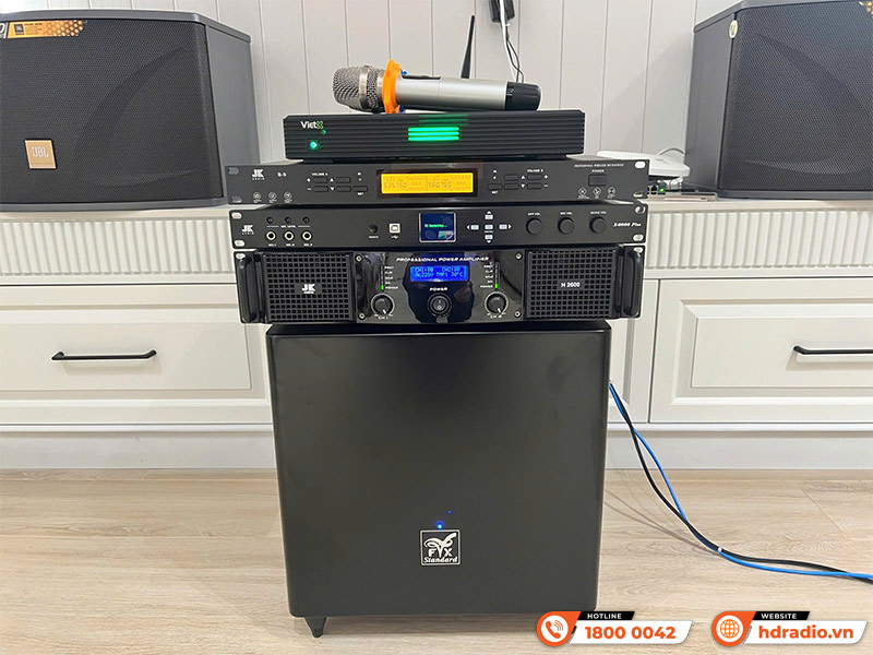 Dàn karaoke của anh Vũ ở Quận 6, TP.Hồ Chí Minh