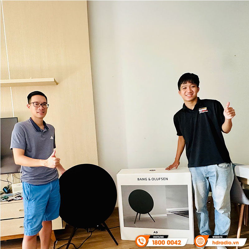 Lắp đặt Loa B&O Beoplay A9 MK4 cho chị Dương ở Hai Bà Trưng, Hà Nội